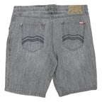 MAMBO Mens Shorts Grey Cotton Blend Casual L W38 Denim Style