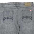 MAMBO Mens Shorts Grey Cotton Blend Casual L W38 Denim Style