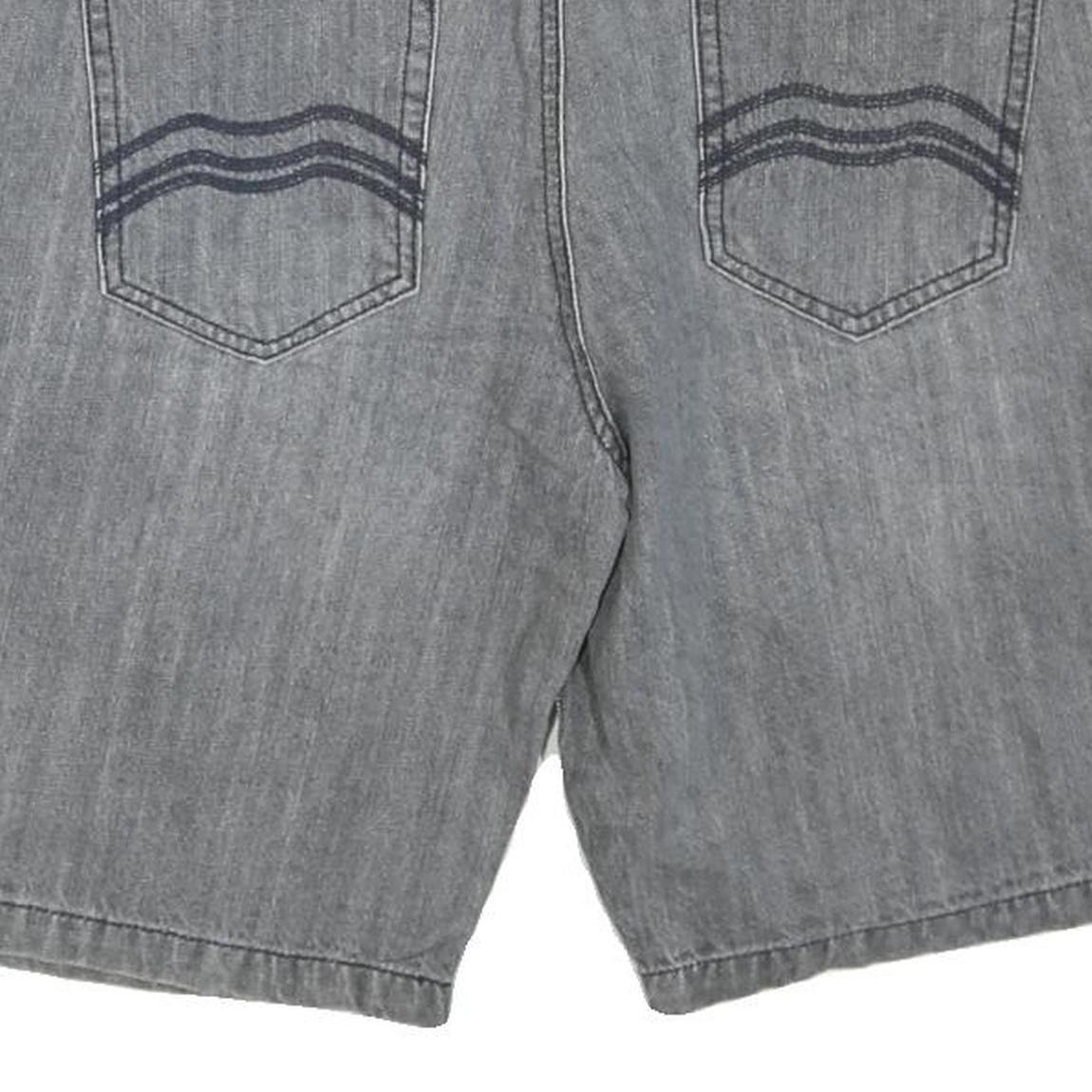 MAMBO Mens Shorts Grey Cotton Blend Casual L W38 Denim Style