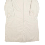 BURBERRY Womens Beige Cotton Classic Coat UK 12 Button Closure Plain Stylish