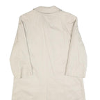BURBERRY Womens Beige Cotton Classic Coat UK 12 Button Closure Plain Stylish