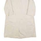 BURBERRY Womens Beige Cotton Classic Coat UK 12 Button Closure Plain Stylish