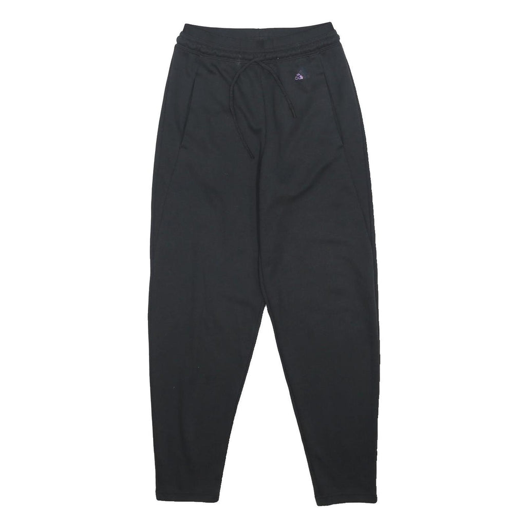 ADIDAS Womens Joggers Black XS W25 L27 Slim Tapered Fit Drawstring Athletic