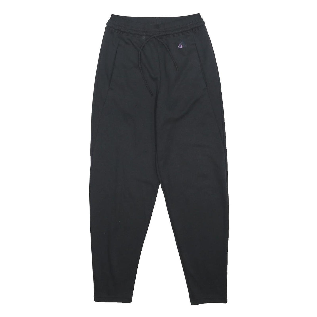 ADIDAS Womens Joggers Black XS W25 L27 Slim Tapered Fit Drawstring Athletic