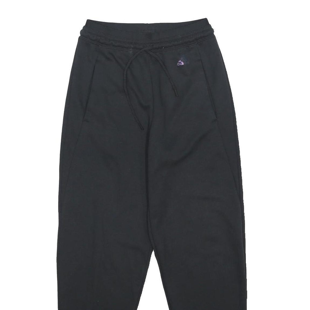 ADIDAS Womens Joggers Black XS W25 L27 Slim Tapered Fit Drawstring Athletic