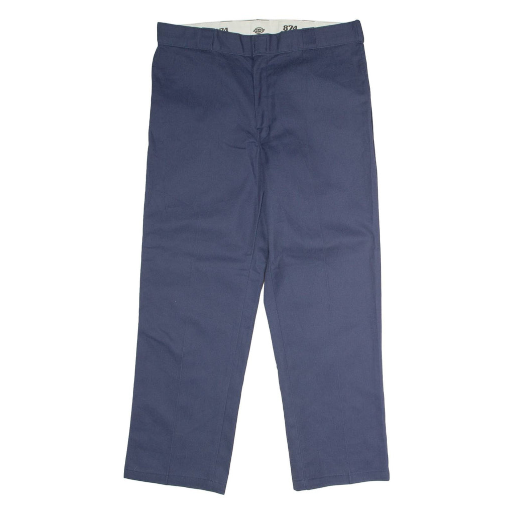DICKIES 874 Workwear Mens Twill Trousers Blue Classic Straight W38 L30