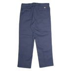 DICKIES 874 Workwear Mens Twill Trousers Blue Classic Straight W38 L30
