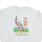 JERZEES Native Mountainside Theatre Cherokee NC Mens Sweatshirt Grey USA L