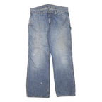 CARHARTT Mens Regular Blue Denim Jeans W36 L32 Workwear Straight Fit Cotton