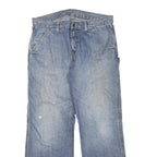 CARHARTT Mens Regular Blue Denim Jeans W36 L32 Workwear Straight Fit Cotton