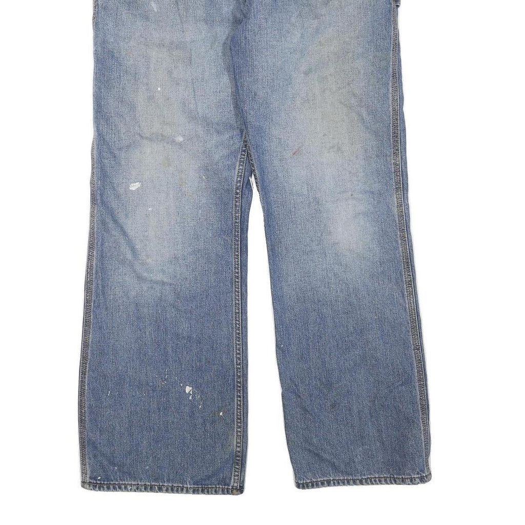 CARHARTT Mens Regular Blue Denim Jeans W36 L32 Workwear Straight Fit Cotton