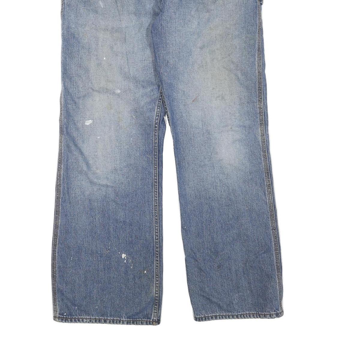 CARHARTT Mens Regular Blue Denim Jeans W36 L32 Workwear Straight Fit Cotton