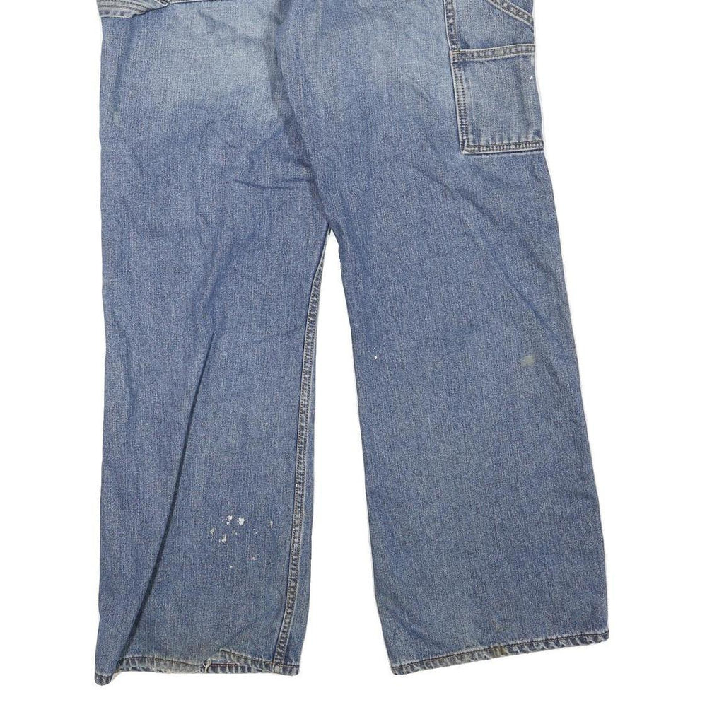 CARHARTT Mens Regular Blue Denim Jeans W36 L32 Workwear Straight Fit Cotton