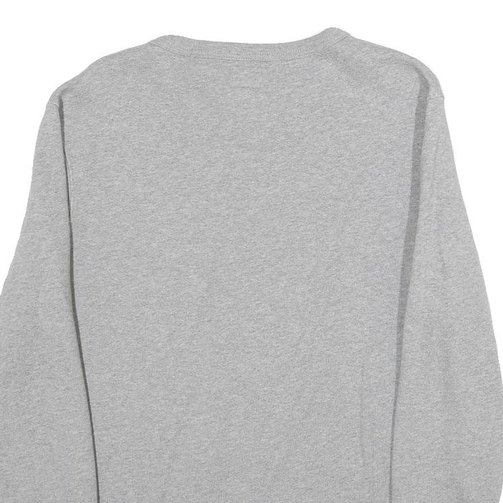 LEVI'S Mens Grey Sweatshirt Crew Neck S Cotton Blend Logo Print Casual Pullover