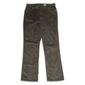 EDDIE BAUER Womens Corduroy Trousers Green Regular Flared W34 L32