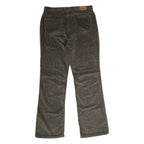 EDDIE BAUER Womens Corduroy Trousers Green Regular Flared W34 L32