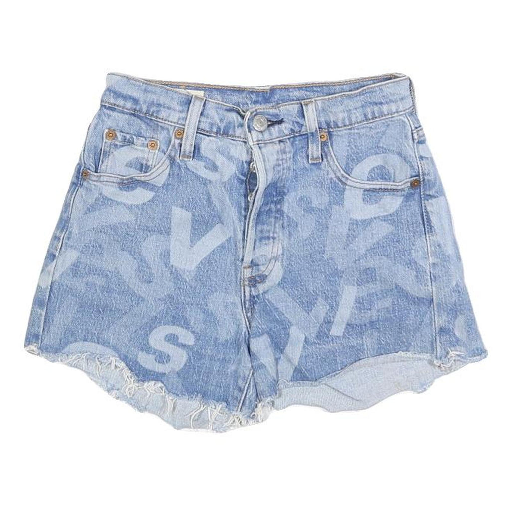 LEVI'S Womens Denim Blue Casual Shorts XXS W23 Cut-Off Frayed Hem