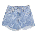 LEVI'S Womens Denim Blue Casual Shorts XXS W23 Cut-Off Frayed Hem