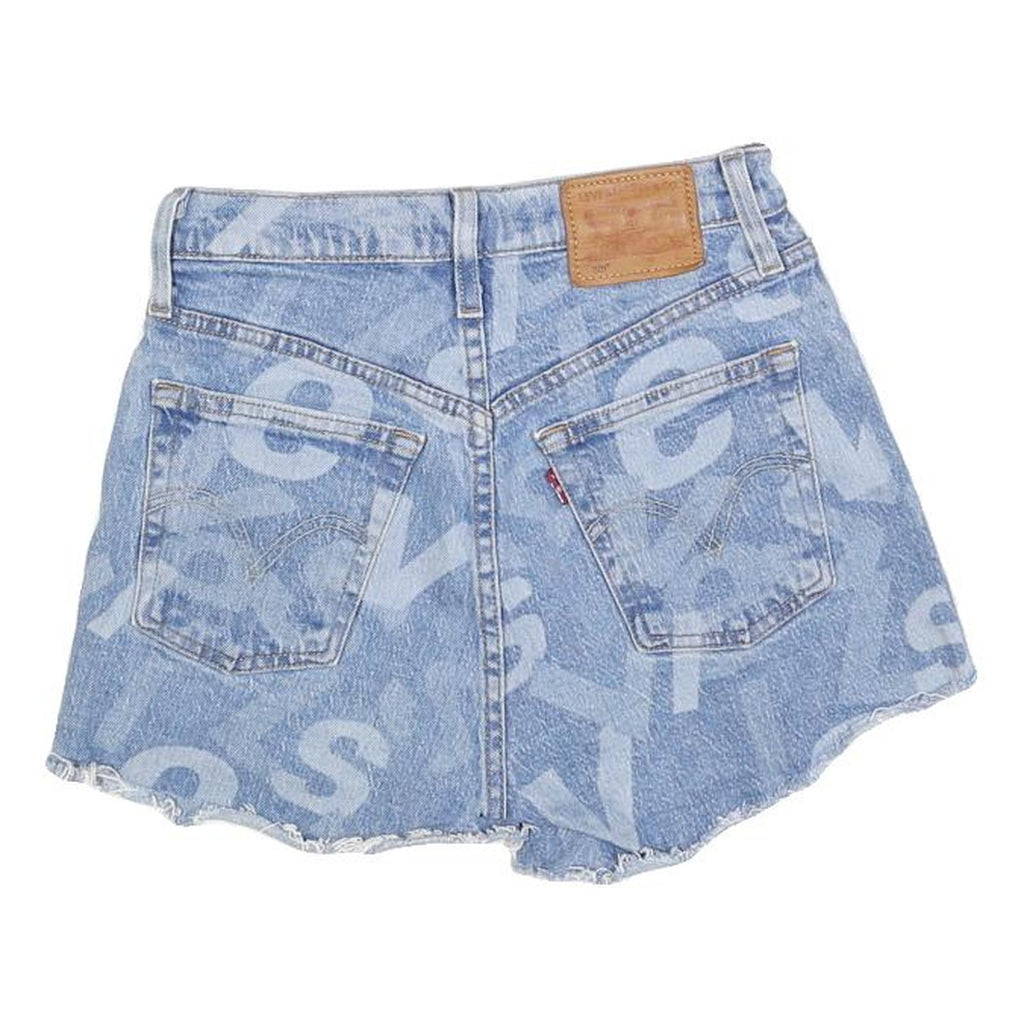 LEVI'S Womens Denim Blue Casual Shorts XXS W23 Cut-Off Frayed Hem