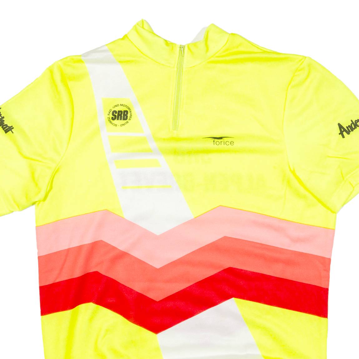 FORCE Cycling Mens Jersey Green 1/4 Zip XL