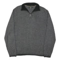 EDDIE BAUER Mens Grey Black Patterned Pullover Jumper Crew Neck Cotton Blend L