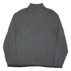 EDDIE BAUER Mens Grey Black Patterned Pullover Jumper Crew Neck Cotton Blend L
