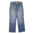 YRB NYC Mens Jeans Blue Regular Straight Denim Medium W36 L35 Utility Pockets
