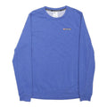 NIKE Mens Blue Track Club Crew Neck S Cotton Blend Casual Sweatshirt