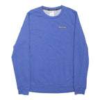 NIKE Mens Blue Track Club Crew Neck S Cotton Blend Casual Sweatshirt