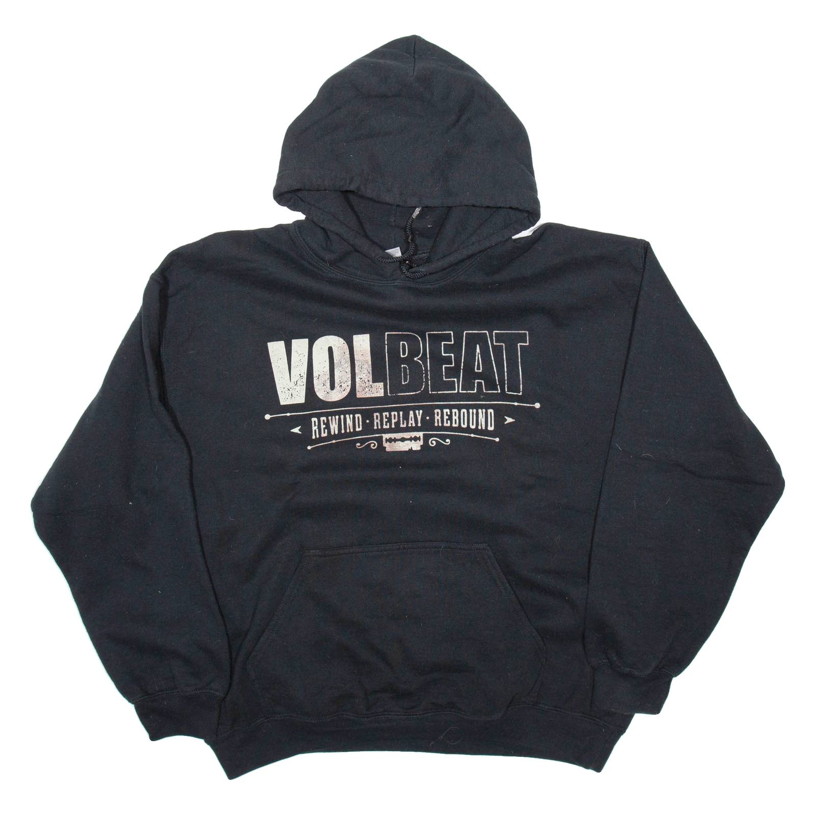 GILDAN Womens Black Hoodie L