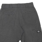 DICKIES Mens Grey Pinstripe Casual Shorts M W30 Workwear Cotton Blend