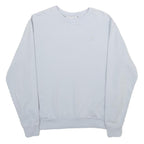 FILA Womens White Sweatshirt Crew Neck L Cotton Blend Casual Pullover