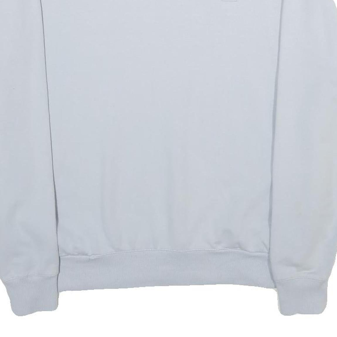 FILA Womens White Sweatshirt Crew Neck L Cotton Blend Casual Pullover
