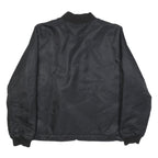 LEVI'S Mens Black Bomber Jacket M Polyamide Plain Zip Closure Casual Fashion