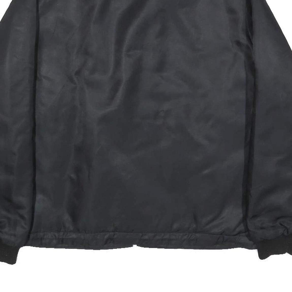 LEVI'S Mens Black Bomber Jacket M Polyamide Plain Zip Closure Casual Fashion