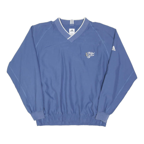 ADIDAS Mens Blue Polyester Blend Classic Jacket M Athletic Plain Sportswear