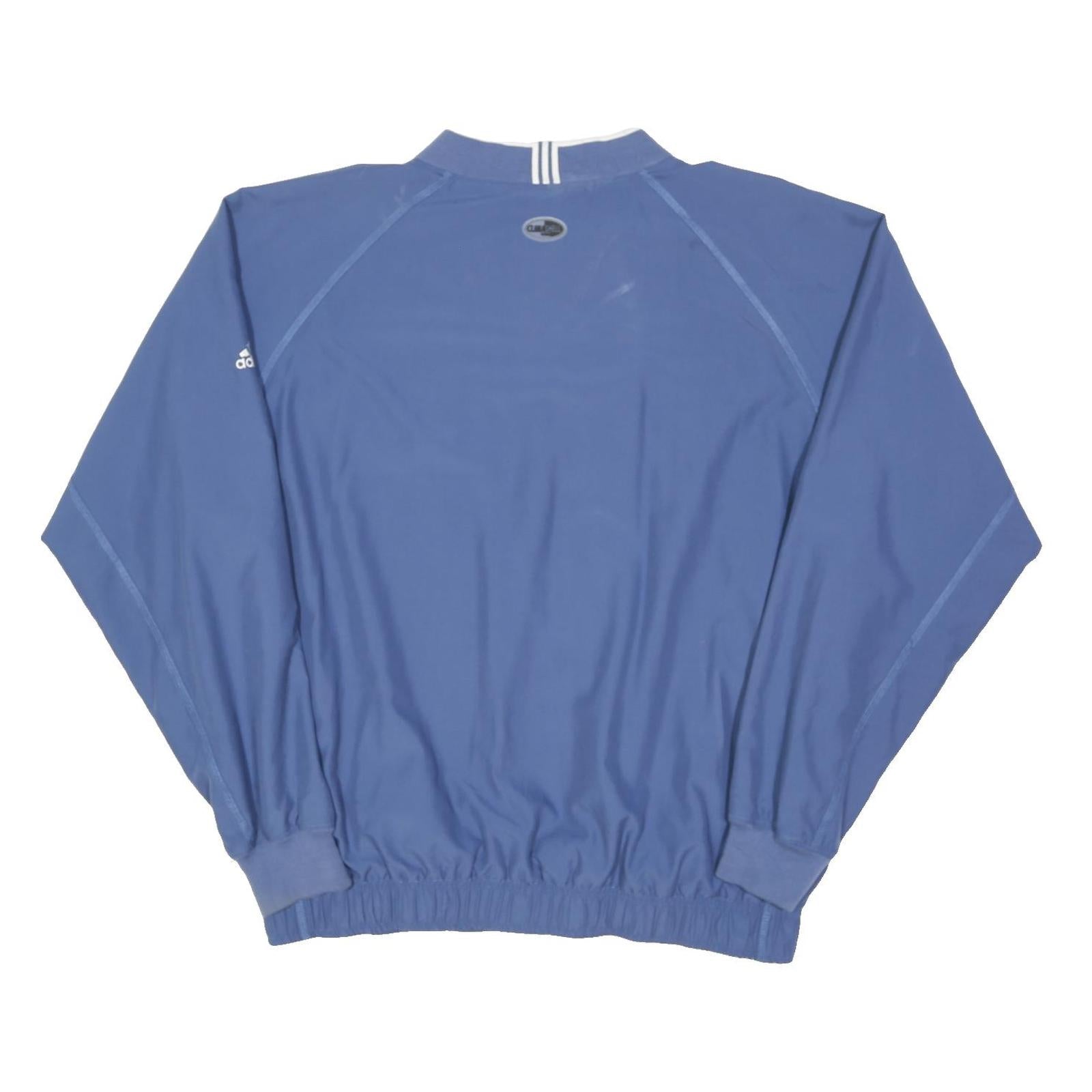 ADIDAS Mens Blue Polyester Blend Classic Jacket M Athletic Plain Sportswear