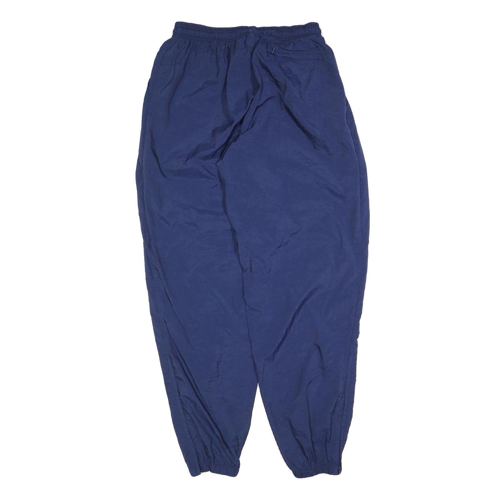 NIKE Mens Joggers Blue XL W32 L32 Polyester Blend Regular Fit Tapered Leg