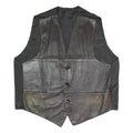 Mens Black Polyester Blend Button Jacket L Plain Button Closure Stylish