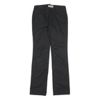 CALVIN KLEIN JEANS Womens Black Slim Straight Trousers W28 L30 Essential Cotton