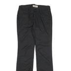 CALVIN KLEIN JEANS Womens Black Slim Straight Trousers W28 L30 Essential Cotton