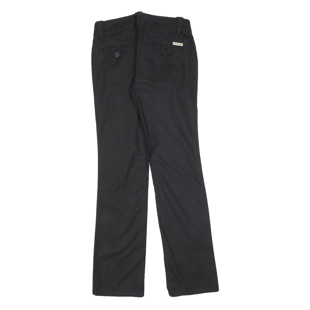 CALVIN KLEIN JEANS Womens Black Slim Straight Trousers W28 L30 Essential Cotton