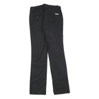 CALVIN KLEIN JEANS Womens Black Slim Straight Trousers W28 L30 Essential Cotton