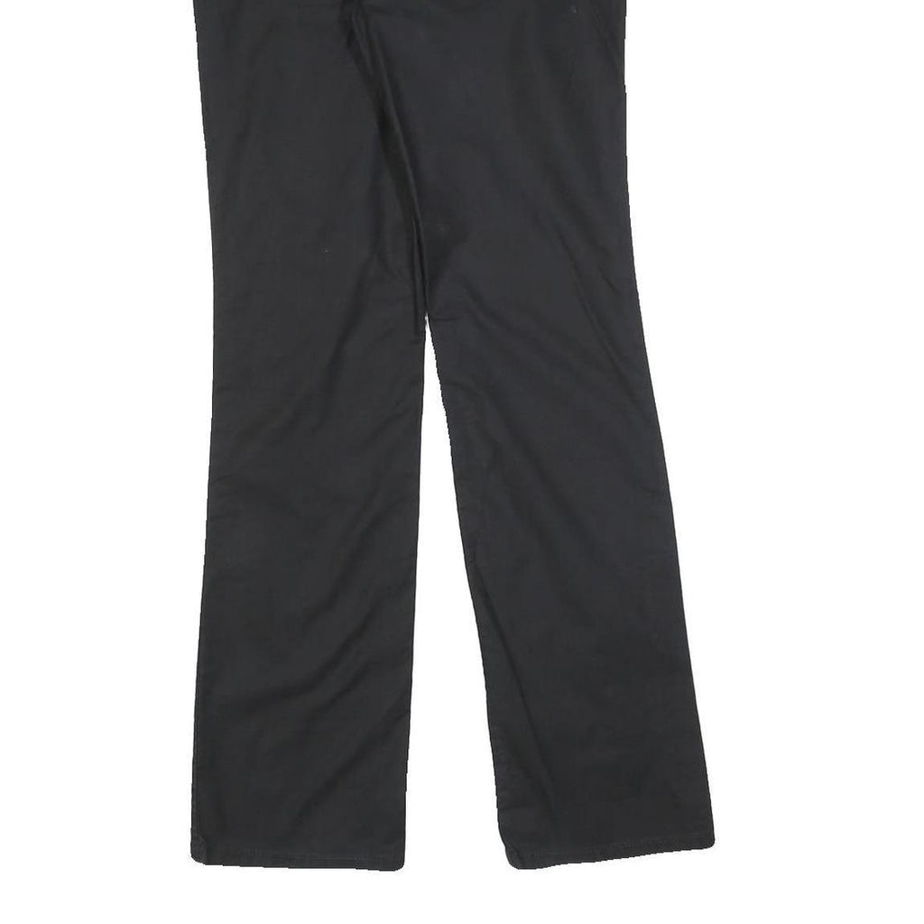 CALVIN KLEIN JEANS Womens Black Slim Straight Trousers W28 L30 Essential Cotton