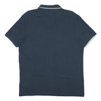 KAPPA Mens Blue & White Polo Shirt XL Cotton Casual Sports Short Sleeve Classic