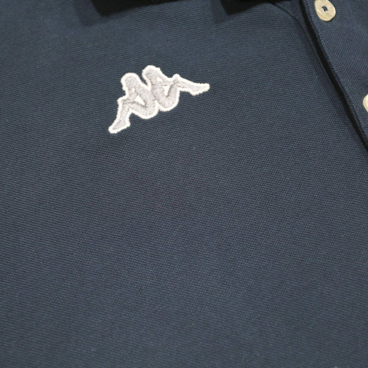 KAPPA Mens Blue & White Polo Shirt XL Cotton Casual Sports Short Sleeve Classic