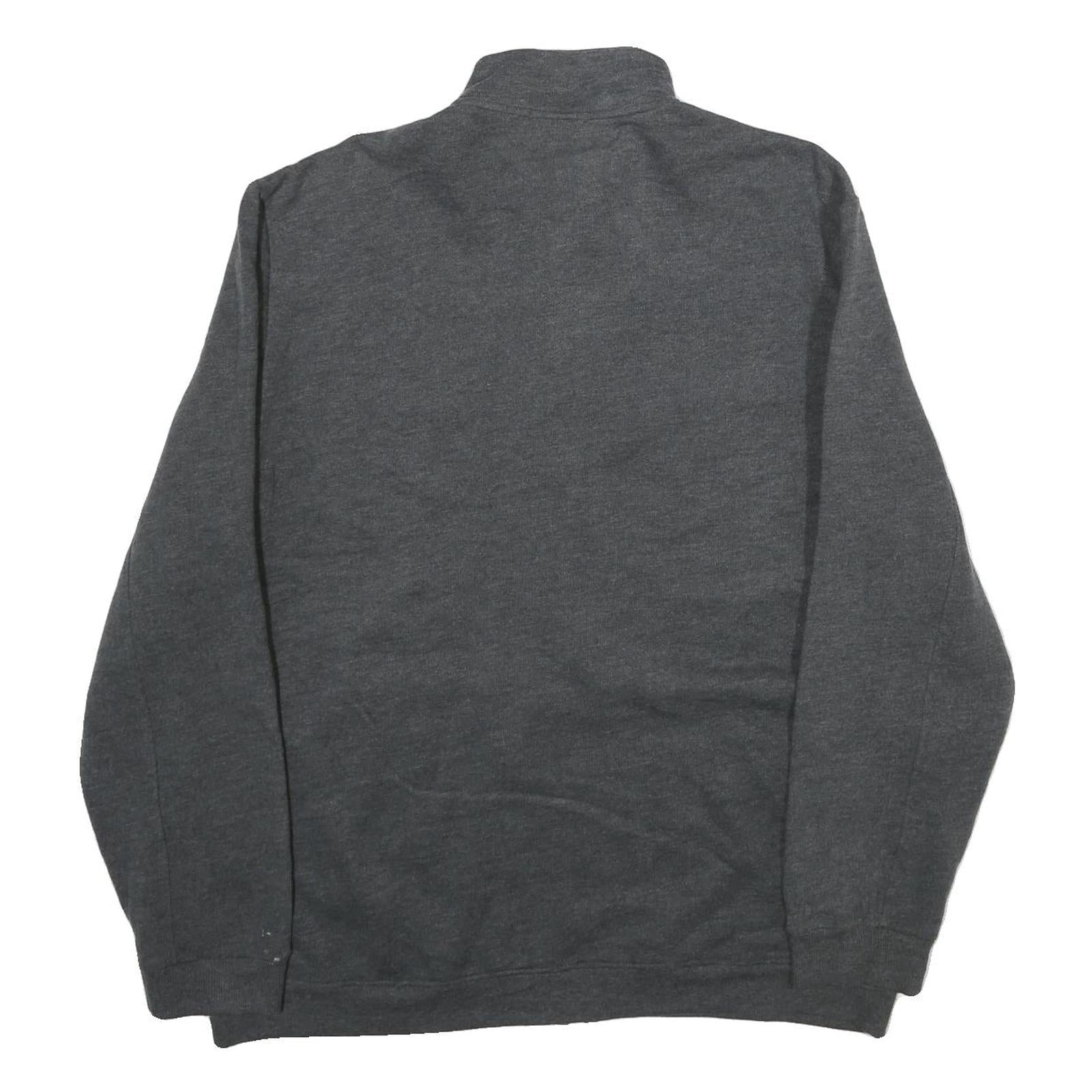 CALVIN KLEIN Mens Grey Cotton Zip Jacket XL Knit Classic Casual Comfortable