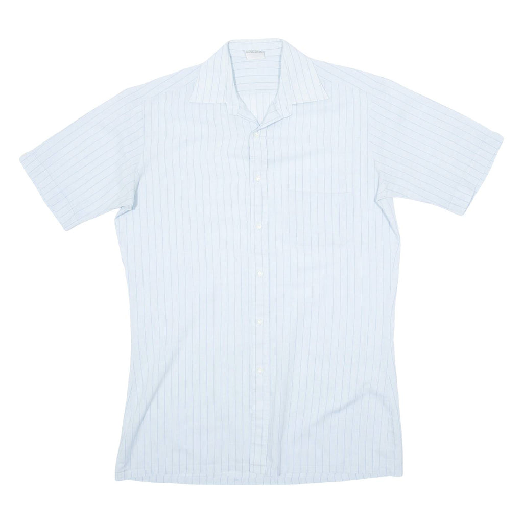 Mens Shirt White Striped M
