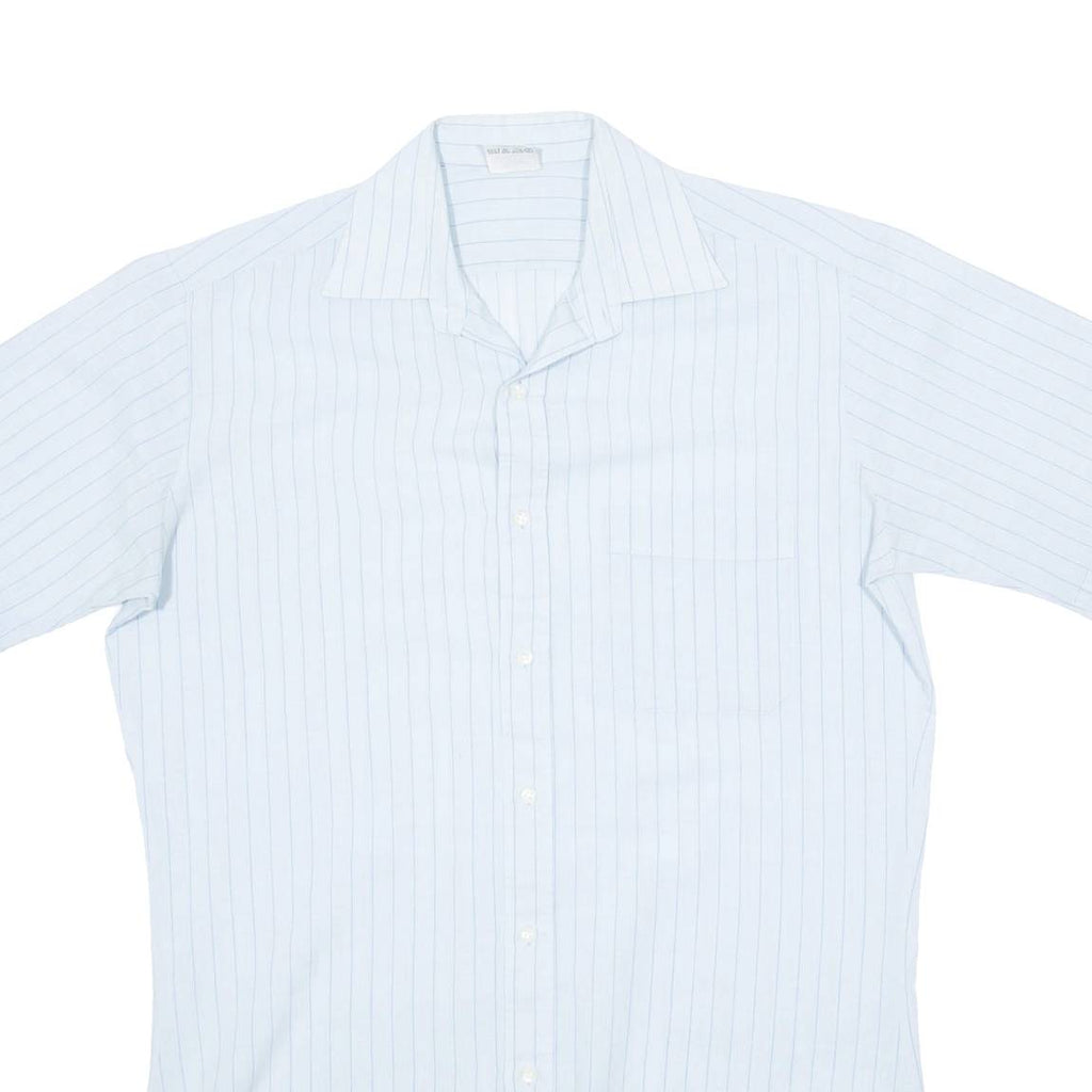 Mens Shirt White Striped M
