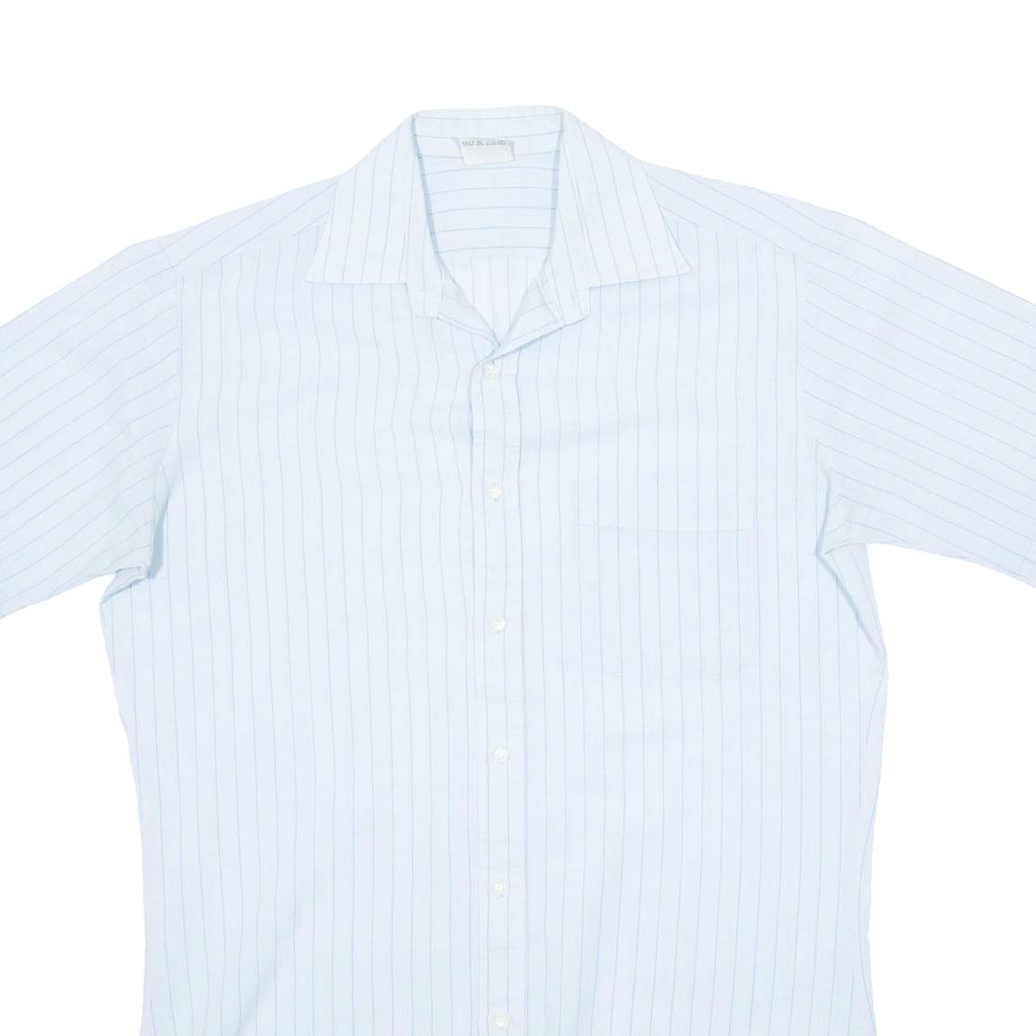 Mens Shirt White Striped M